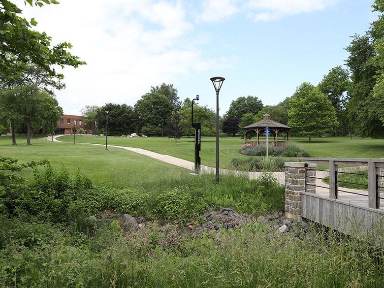 Campus bridge.